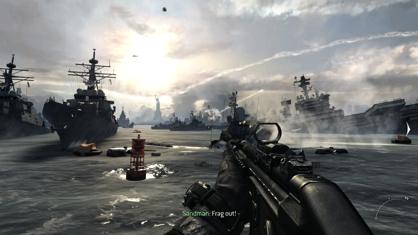 Supressed MP5 airsoft submachine gun in Call of Duty Modern Warfare 3
