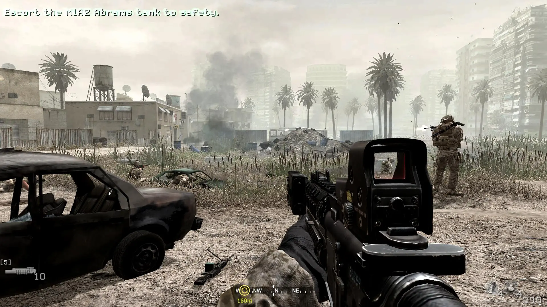 M4 airsoft rifle in call od duty 4