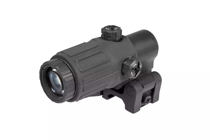 Black airsoft magnifier